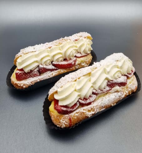 Eclair aux fraises